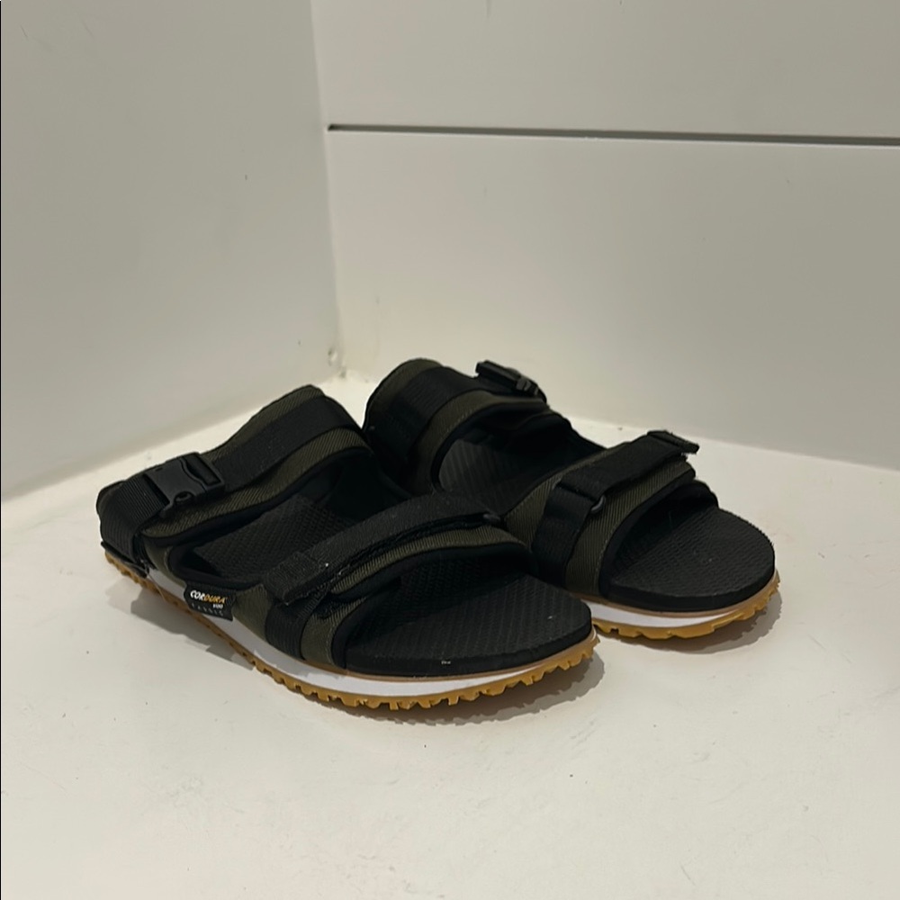 Black and Tan Cordura Sandals